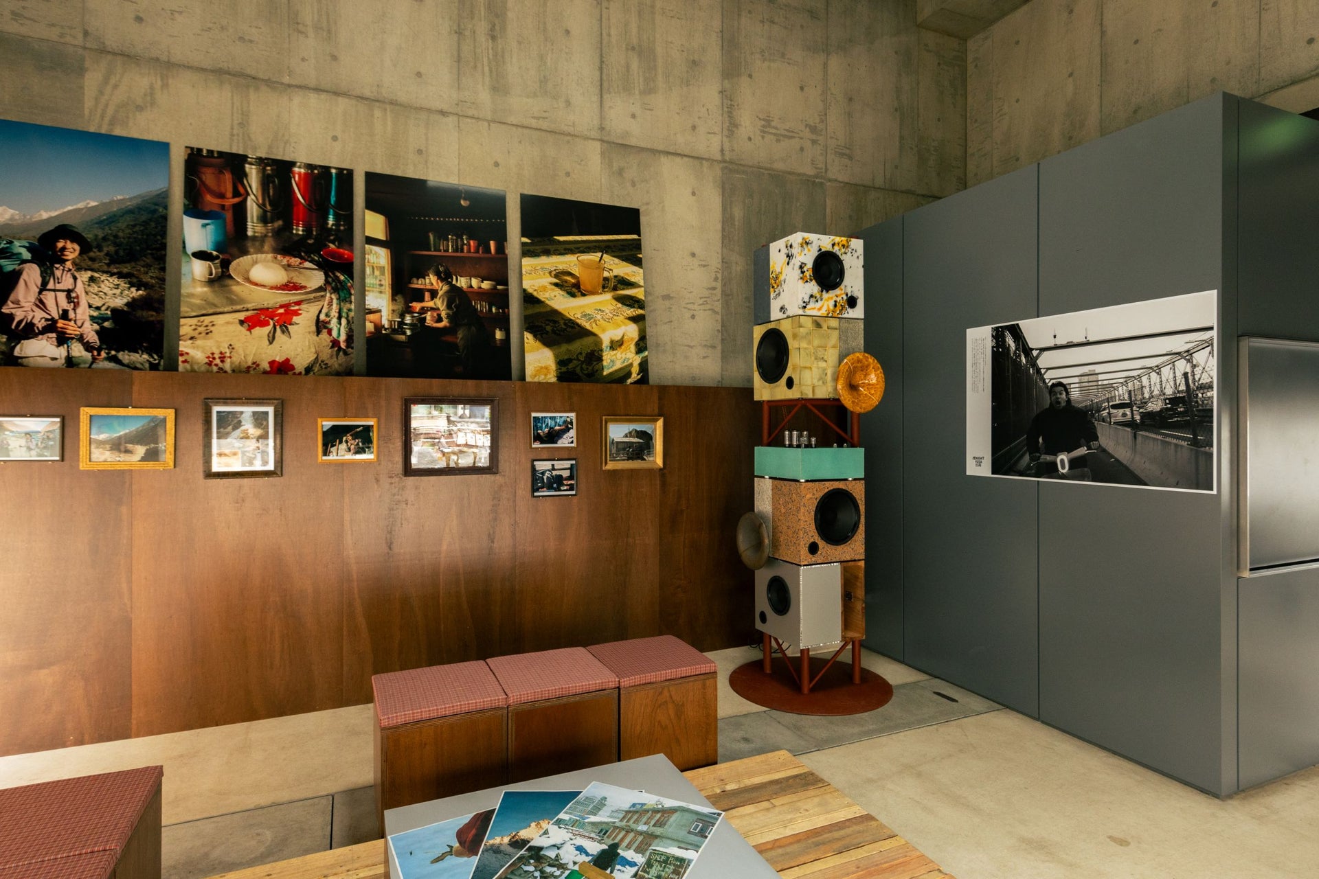 MIDNIGHT PIZZA CLUB Special Exhibition　-音響装置「noon by material record」設置-